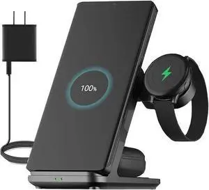 WISDUM Wireless Charger,3in1 Wireless Charging Station for Galaxy Phone/Watch/Buds, Fit for Galaxy S22 ultra/Note 20/Note 10/S21/S20, Galaxy Watch 4/3, Active 2/1, Galaxy Buds/Pro/+/Live WISDUM Wireless Charger,3in1 Wireless Charging Station for Galaxy Phone/Watch/Buds, Fit for Galaxy S22 ultra/Note 20/Note 10/S21/S20, Galaxy Watch 4/3, Active 2/1, Galaxy Buds/Pro/+/Live