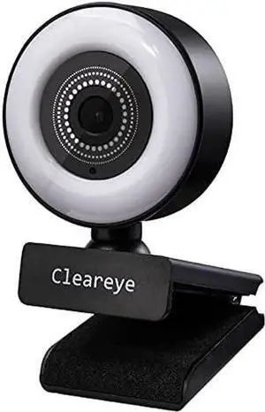 WISDUM 1080P 60FPS Streaming Webcam with Ring Light, Fast AutoFocus, 2021 Cleareye USB 1080P Web Camera, Dual Stereo Microphone, for Zoom Meeting Skype Teams WISDUM 1080P 60FPS Streaming Webcam with Ring Light, Fast AutoFocus, 2021 Cleareye USB 1080P Web Camera, Dual Stereo Microphone, for Zoom Meeting Skype Teams