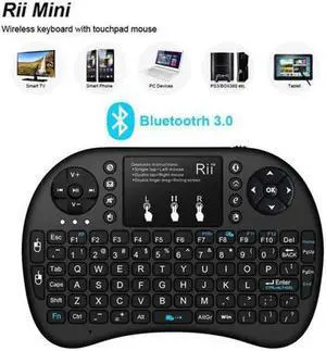WISDUM Rii i8+ BT Mini Wireless Bluetooth Backlight Touchpad Keyboard (w/Mouse) for PC/Mac/Android/IOS WISDUM Rii i8+ BT Mini Wireless Bluetooth Backlight Touchpad Keyboard (w/Mouse) for PC/Mac/Android/IOS