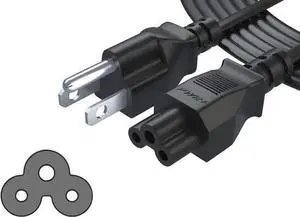 WISDUM New Extra Long 12Ft 3 Prong AC Laptop Power Cord Cable for IBM Compaq Toshiba Acer Gateway Notebook Computer Charger Pwr: IEC-60320 IEC320 C5 to NEMA 5-15P WISDUM New Extra Long 12Ft 3 Prong AC Laptop Power Cord Cable for IBM Compaq Toshiba Acer Gateway Notebook Computer Charger Pwr: IEC-60320 IEC320 C5 to NEMA 5-15P
