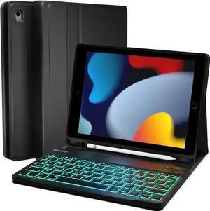 WISDUM 9th Generation Case With Keyboard 10.2"- 9th Generation Case With Keyboard - Premium Keyboard Case 9th Generation for 9th/8th/7th Gen, 10.2 Inch Case With Keyboard - Black WISDUM 9th Generation Case With Keyboard 10.2"- 9th Generation Case With Keyboard - Premium Keyboard Case 9th Generation for 9th/8th/7th Gen, 10.2 Inch Case With Keyboard - Black