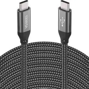 WISDUM 20FT USB-C to USB-C Cable 100W/5A,Extra Long Type-C Fast Charging Cord for 15 Pro Max, Air/Pro, Galaxy S23 S22 Note 20,Moto G9 Plus,BLU G90 Pro, PS5,,Surface,Switch,Laptop WISDUM 20FT USB-C to USB-C Cable 100W/5A,Extra Long Type-C Fast Charging Cord for 15 Pro Max, Air/Pro, Galaxy S23 S22 Note 20,Moto G9 Plus,BLU G90 Pro, PS5,,Surface,Switch,Laptop