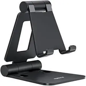 WISDUM Nulaxy Dual Folding Cell Phone Stand, Fully Adjustable Foldable Desktop Phone Holder Cradle Dock Compatible with 17 16 15 14 13 12 11 Pro Max Xs Xr X 8, Switch, All Phones WISDUM Nulaxy Dual Folding Cell Phone Stand, Fully Adjustable Foldable Desktop Phone Holder Cradle Dock Compatible with 17 16 15 14 13 12 11 Pro Max Xs Xr X 8, Switch, All Phones