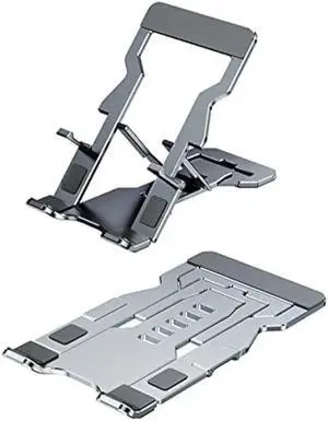 WISDUM Phone Stand for Desk, Adjustable Cell Phone Stands, Foldable Metal Phone Stands for All Smartphone WISDUM Phone Stand for Desk, Adjustable Cell Phone Stands, Foldable Metal Phone Stands for All Smartphone