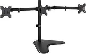 WISDUM Mount-It! Triple Monitor Stand | 3 Monitor Stand Fits 19 20 21 22 23 24 Inch Computer Screens | Free Standing Base | Three Heavy Duty Full Motion Adjustable Arms | VESA Compatible WISDUM Mount-It! Triple Monitor Stand | 3 Monitor Stand Fits 19 20 21 22 23 24 Inch Computer Screens | Free Standing Base | Three Heavy Duty Full Motion Adjustable Arms | VESA Compatible