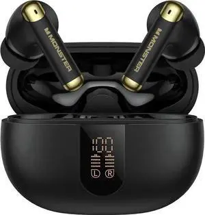 WISDUM Monster N-Lite 211 Wireless Earbuds Bluetooth 6.0 Stereo Headphones with Noise-Cancelling Mic and LED Display, Built-in Mic for Clear Calls, Waterproof Design for Sports WISDUM Monster N-Lite 211 Wireless Earbuds Bluetooth 6.0 Stereo Headphones with Noise-Cancelling Mic and LED Display, Built-in Mic for Clear Calls, Waterproof Design for Sports