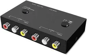 WISDUM Port AV to HDMI Converter, RCA to HDMI Adapter, Dual AV to HDMI Converter, Composite to HDMI Adapter Support 16:9/4:3 Compatible with WII, N64, PS1, PS, PS3, VHS, VCR DVD Players etc( AV In 1 H WISDUM Port AV to HDMI Converter, RCA to HDMI Adapter, Dual AV to HDMI Converter, Composite to HDMI Adapter Support 16:9/4:3 Compatible with WII, N64, PS1, PS, PS3, VHS, VCR DVD Players etc( AV In 1 H
