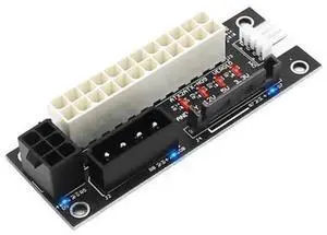 WISDUM Dual PSU Power Adapter ATX 24Pin to Molex 4Pin/SATA/6Pin Power Supply Board Sync Extender Cable Add2psu for Graphics Card Mining WISDUM Dual PSU Power Adapter ATX 24Pin to Molex 4Pin/SATA/6Pin Power Supply Board Sync Extender Cable Add2psu for Graphics Card Mining
