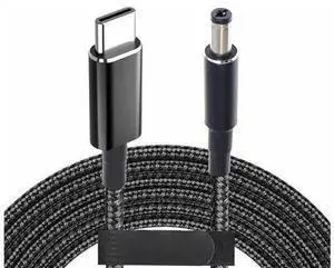 WISDUM FOR USB C to 5.5mm Adapter Cable 19V 20V 100W Power Bank Pack Charging Supply Type C Male to DC 5.5 x2.1mm Barrel WISDUM FOR USB C to 5.5mm Adapter Cable 19V 20V 100W Power Bank Pack Charging Supply Type C Male to DC 5.5 x2.1mm Barrel