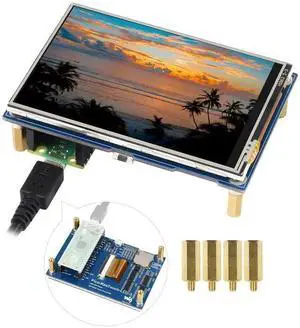 WISDUM Waveshare 3.5inch Touch Display Module, Compatible with Raspberry Pi Pico/Pico W/Pico WH, Resistive Touch Controller XPT2046, ILI9488 Driver, Using SPI Bus, 65K Colors, 480x320 Pixels, SPI Inte WISDUM Waveshare 3.5inch Touch Display Module, Compatible with Raspberry Pi Pico/Pico W/Pico WH, Resistive Touch Controller XPT2046, ILI9488 Driver, Using SPI Bus, 65K Colors, 480x320 Pixels, SPI Inte