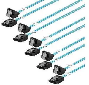 WISDUM SATA-III Cable: 0.5M, 5 Pack Thin 90-Degree SATA Right-Angle Straight to Angled 6 Gbps Data Cable for Hard Drive, Computer, SDD, HDD, Blue (1.6FT) WISDUM SATA-III Cable: 0.5M, 5 Pack Thin 90-Degree SATA Right-Angle Straight to Angled 6 Gbps Data Cable for Hard Drive, Computer, SDD, HDD, Blue (1.6FT)