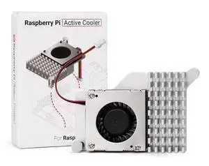 Official Active Cooler for Raspberry Pi 5, Combines an Aluminium Heatsink with a Temperature-Controlled Blower Fan to Accelerate Heat Dissipation Official Active Cooler for Raspberry Pi 5, Combines an Aluminium Heatsink with a Temperature-Controlled Blower Fan to Accelerate Heat Dissipation