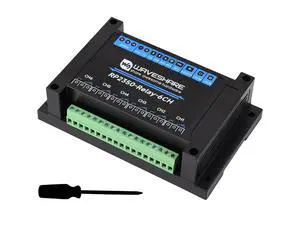 Industrial 6-Channel RP2350 Relay Module, Onboard RS485/Pico HAT Interfaces, Compatible with Raspberry Pi Pico Hats, Expanding RTC/CAN / RS232 / LoRa/Sensor, RS485,etc. Multi Protection Circuits Industrial 6-Channel RP2350 Relay Module, Onboard RS485/Pico HAT Interfaces, Compatible with Raspberry Pi Pico Hats, Expanding RTC/CAN / RS232 / LoRa/Sensor, RS485,etc. Multi Protection Circuits