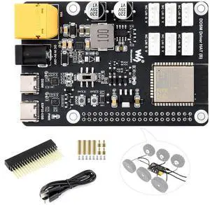 Direct Drive Servo Motor Driver Board, Integrate ESP32 and Control Circuit, Support 2.4G W-i-F-i, Support Control 6-CH DDSM400 Hub Motors via ESP32 UART or Type-C, Compatible with Raspberry Pi 5/4B Direct Drive Servo Motor Driver Board, Integrate ESP32 and Control Circuit, Support 2.4G W-i-F-i, Support Control 6-CH DDSM400 Hub Motors via ESP32 UART or Type-C, Compatible with Raspberry Pi 5/4B