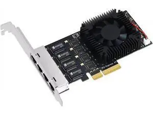 10Gtek 100M/1000M/2.5G NIC Network Card, Quad RJ-45 Port, with Realtek RTL8125BG Controller, Support Windows/Windows Server/Linux/Ubuntu/Centos/Vmware 10Gtek 100M/1000M/2.5G NIC Network Card, Quad RJ-45 Port, with Realtek RTL8125BG Controller, Support Windows/Windows Server/Linux/Ubuntu/Centos/Vmware
