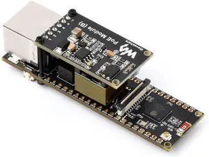 ESP32-S3 ETH Development Board, 10/100Mbps RJ45 Ethernet Port, Wi-Fi & BT Support, 240MHz Dual Core Processor, Onboard Type-C Port and TF Card Slot, PoE Module ESP32-S3 ETH Development Board, 10/100Mbps RJ45 Ethernet Port, Wi-Fi & BT Support, 240MHz Dual Core Processor, Onboard Type-C Port and TF Card Slot, PoE Module