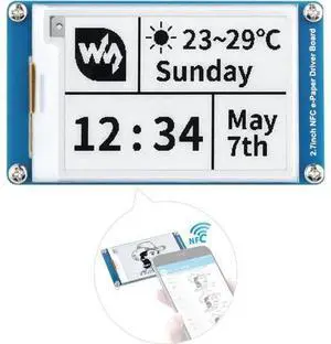 2.7inch Passive-Powered E-Paper Module, Novel Passive NFC Technology, No Battery Required, No More Battery Life Trouble, Black and White Display Colors 2.7inch Passive-Powered E-Paper Module, Novel Passive NFC Technology, No Battery Required, No More Battery Life Trouble, Black and White Display Colors