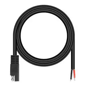 24V SAE Connector Pigtail Cable 14AWG with Black Insulation 3.2FT SAE Quick Connect Disconnect Extension Cord for Car, Motorcycle, Battery etc. 24V SAE Connector Pigtail Cable 14AWG with Black Insulation 3.2FT SAE Quick Connect Disconnect Extension Cord for Car, Motorcycle, Battery etc.