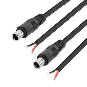 2 PCS DC8020 Connector Pigtail Cable DC 8.0MM x 2.0MM Male Plug to Bare Wire Open End Power Cable Supply Repair Cable, for Portable Power Station (0.3m) 2 PCS DC8020 Connector Pigtail Cable DC 8.0MM x 2.0MM Male Plug to Bare Wire Open End Power Cable Supply Repair Cable, for Portable Power Station (0.3m)