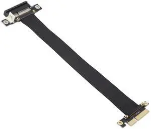 PCIe 4X Extension Cable, PCI-Express 3.0 Male to Female Riser Cable PCI-E Extender Adapter Jumper for Graphics Card, 23cm 180 Degree PCIe 4X Extension Cable, PCI-Express 3.0 Male to Female Riser Cable PCI-E Extender Adapter Jumper for Graphics Card, 23cm 180 Degree