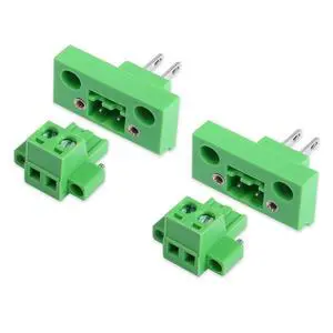 2 Sets 2 Pin 5.08 mm Terminal, 2-Pin Pluggable Screw Terminal Block Connectors, 2P Through-wall Terminal Connectors 2EDGWB+2EDGKM with Screw Lock Plate Fixed 2 Sets 2 Pin 5.08 mm Terminal, 2-Pin Pluggable Screw Terminal Block Connectors, 2P Through-wall Terminal Connectors 2EDGWB+2EDGKM with Screw Lock Plate Fixed