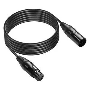 DMX Cable 4 Pin Signal XLR Male to Female Wire DMX512 XLR Male to Female Stage Light Signal Cable with Metal Connectors, Connection for Stage & DJ Lighting fixtures(1.8M) DMX Cable 4 Pin Signal XLR Male to Female Wire DMX512 XLR Male to Female Stage Light Signal Cable with Metal Connectors, Connection for Stage & DJ Lighting fixtures(1.8M)