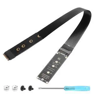 NGFF M.2 M-Key NVME Extension 40 CM PCIe 3.0/4.0 M.2 NVME/NGFF SSD Ribbon Flex Cable for Mainboard SSD 2230/2242/2260/2280 (Straight Out) NGFF M.2 M-Key NVME Extension 40 CM PCIe 3.0/4.0 M.2 NVME/NGFF SSD Ribbon Flex Cable for Mainboard SSD 2230/2242/2260/2280 (Straight Out)