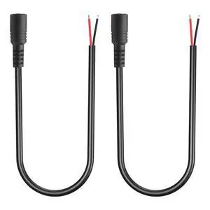 2 Pack DC6330 Power Pigtails Cable 6.3x3.0mm Female Plug Jack to Bare Wire Open End Extender Line 30cm for Laptops Notebook 18AWG 2 Pack DC6330 Power Pigtails Cable 6.3x3.0mm Female Plug Jack to Bare Wire Open End Extender Line 30cm for Laptops Notebook 18AWG