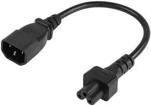 C14 to C5 Power Cord 1Ft IEC320 C14 Male to C5 Female Power Cable 10A 250V AC Power Extension Adapter for PDU Servers,UPS Power Supplies,IT Devices,etc 0.3m C14 to C5 Power Cord 1Ft IEC320 C14 Male to C5 Female Power Cable 10A 250V AC Power Extension Adapter for PDU Servers,UPS Power Supplies,IT Devices,etc 0.3m