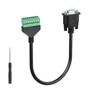 DB9 Female to 8 Pin Screw Terminal Adapter VGA to 8 Pin Screw Terminal Adaptor Cable for Extended Use of Computer Hosts or Display Devices via Network Cable(0.3M/11.81in) (Female) DB9 Female to 8 Pin Screw Terminal Adapter VGA to 8 Pin Screw Terminal Adaptor Cable for Extended Use of Computer Hosts or Display Devices via Network Cable(0.3M/11.81in) (Female)