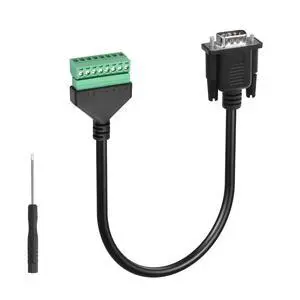 DB9 Female to 8 Pin Screw Terminal Adapter VGA to 8 Pin Screw Terminal Adaptor Cable for Extended Use of Computer Hosts or Display Devices via Network Cable(0.3M/11.81in) (Male) DB9 Female to 8 Pin Screw Terminal Adapter VGA to 8 Pin Screw Terminal Adaptor Cable for Extended Use of Computer Hosts or Display Devices via Network Cable(0.3M/11.81in) (Male)