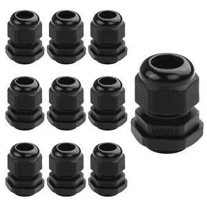 10PCS M20x1.5 Cable Gland 6mm-12mm Wire Hole Waterproof Nylon Joint Adjustable Locknut with Washer (M20*1.5) 10PCS M20x1.5 Cable Gland 6mm-12mm Wire Hole Waterproof Nylon Joint Adjustable Locknut with Washer (M20*1.5)