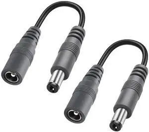 2-Pack DC Power Extension Cable,5.5mm x 2.1mm Extension Cord,DC Male to Female Extender Wire for CCTV IP Indoor Camera LED Strip,DC Supply Adapter 2-Pack DC Power Extension Cable,5.5mm x 2.1mm Extension Cord,DC Male to Female Extender Wire for CCTV IP Indoor Camera LED Strip,DC Supply Adapter