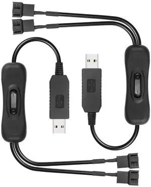 2 PCS USB to Large 3/4 Pin 1 to 2 Switch Fan Cable 5V USB-A Male to 5V Dual Large 3/4 Pin Female Chassis Fan Cable for Chassis Fans,CPU Fans etc(15.31 Inch) (Boost 4PIN) 2 PCS USB to Large 3/4 Pin 1 to 2 Switch Fan Cable 5V USB-A Male to 5V Dual Large 3/4 Pin Female Chassis Fan Cable for Chassis Fans,CPU Fans etc(15.31 Inch) (Boost 4PIN)