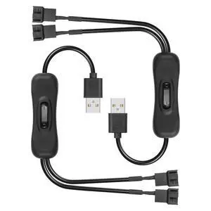 2 PCS USB to Large 3/4 Pin 1 to 2 Switch Fan Cable 5V USB-A Male to 5V Dual Large 3/4 Pin Female Chassis Fan Cable for Chassis Fans,CPU Fans etc(15.31 Inch) (Ordinary 4PIN) 2 PCS USB to Large 3/4 Pin 1 to 2 Switch Fan Cable 5V USB-A Male to 5V Dual Large 3/4 Pin Female Chassis Fan Cable for Chassis Fans,CPU Fans etc(15.31 Inch) (Ordinary 4PIN)