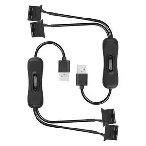 2 PCS USB to Large 3/4 Pin 1 to 2 Switch Fan Cable 5V USB-A Male to 5V Dual Large 3/4 Pin Female Chassis Fan Cable for Chassis Fans,CPU Fans etc(15.31 Inch) (Upgrade 4PIN) 2 PCS USB to Large 3/4 Pin 1 to 2 Switch Fan Cable 5V USB-A Male to 5V Dual Large 3/4 Pin Female Chassis Fan Cable for Chassis Fans,CPU Fans etc(15.31 Inch) (Upgrade 4PIN)
