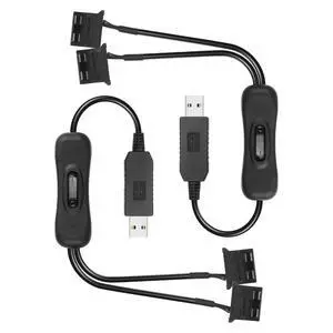 2 PCS USB to Large 3/4 Pin 1 to 2 Switch Fan Cable 5V USB-A Male to 5V Dual Large 3/4 Pin Female Chassis Fan Cable for Chassis Fans,CPU Fans etc(15.31 Inch) (Upgrade Boost 4PIN) 2 PCS USB to Large 3/4 Pin 1 to 2 Switch Fan Cable 5V USB-A Male to 5V Dual Large 3/4 Pin Female Chassis Fan Cable for Chassis Fans,CPU Fans etc(15.31 Inch) (Upgrade Boost 4PIN)