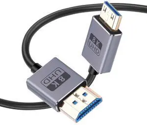 8K HDMI 2.5 Cable High Speed HDMI to HDMI Coaxial Cord Compatible with Camera, Camcorder, Tablet and Graphics/Video Card, Laptop Laptops 1.9FT/0.6M (Straight to Straight) 8K HDMI 2.5 Cable High Speed HDMI to HDMI Coaxial Cord Compatible with Camera, Camcorder, Tablet and Graphics/Video Card, Laptop Laptops 1.9FT/0.6M (Straight to Straight)