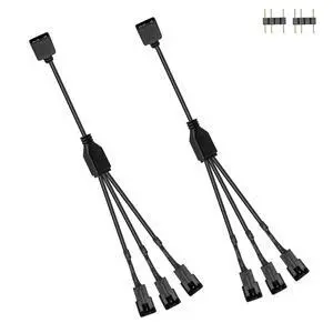 ARGB Splitter Cable 5V 3 Pin Addressable RGB Splitter Cable 3-pin to SM 3Pin Male Adapter Cable for PC Led Strip,5V ARGB FanComputer Chassis2 PCS ARGB Splitter Cable 5V 3 Pin Addressable RGB Splitter Cable 3-pin to SM 3Pin Male Adapter Cable for PC Led Strip,5V ARGB FanComputer Chassis2 PCS