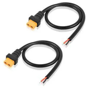 2 PCS XT60 Power Pigtails Cable 18AWG DC 24V XT60 Female Plug to Open Bare Power Cord for Balancing Cars,Drones,Toy Cars,Lithium Batteries,etc(1.64FT) 2 PCS XT60 Power Pigtails Cable 18AWG DC 24V XT60 Female Plug to Open Bare Power Cord for Balancing Cars,Drones,Toy Cars,Lithium Batteries,etc(1.64FT)