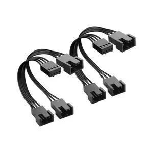 3 Way 4-Pin Fan Splitter Cable, 1to3 PC Fan Splitter, for Desktop PC 4-Pin/3-Pin Cooling Fan Cable(1 to3) 3 Way 4-Pin Fan Splitter Cable, 1to3 PC Fan Splitter, for Desktop PC 4-Pin/3-Pin Cooling Fan Cable(1 to3)