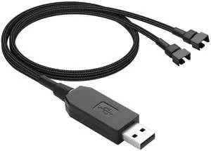 USB to 3/4 Pin Step-Up Fan Power Cable DC5V to DC12V USB-A Male to 3/4 Pin Male Chassis Fan Cable for CPU Fans,Chassis Fans etc(21.26 Inch) (1 to 2) USB to 3/4 Pin Step-Up Fan Power Cable DC5V to DC12V USB-A Male to 3/4 Pin Male Chassis Fan Cable for CPU Fans,Chassis Fans etc(21.26 Inch) (1 to 2)