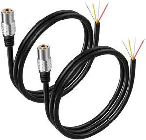 2 PCS 3.5mm TRRS Female to Bare Cable 1/8" 3.2Ft Audio Extension Cable for Laptops, Desktop, PCs, Guitars, DVDs, Mixers, Speakers 2 PCS 3.5mm TRRS Female to Bare Cable 1/8" 3.2Ft Audio Extension Cable for Laptops, Desktop, PCs, Guitars, DVDs, Mixers, Speakers