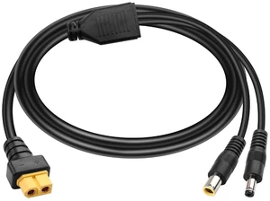 XT60 to DC5521 and DC7909 Y Splitter Adapter Cable XT60 Female to DC 5.5mm x 2.1mm Male and DC 7.9mm x 0.9mm Male Power Cable for Drones,IP Cameras,Portable Charging Stationsetc XT60 to DC5521 and DC7909 Y Splitter Adapter Cable XT60 Female to DC 5.5mm x 2.1mm Male and DC 7.9mm x 0.9mm Male Power Cable for Drones,IP Cameras,Portable Charging Stationsetc