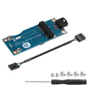 Mini PCI-E WWAN/LTE Card to Motherboard USB 9-pin Adapter Mini PCIE 3G/4G Network Card to Motherboard USB 9-pin Test Converter with SIM Slot for WWAN/LTE Cards(Horizontal) (Horizontal) Mini PCI-E WWAN/LTE Card to Motherboard USB 9-pin Adapter Mini PCIE 3G/4G Network Card to Motherboard USB 9-pin Test Converter with SIM Slot for WWAN/LTE Cards(Horizontal) (Horizontal)