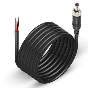 9.84 FT Anti-Dropout DC Power Pigtail Cable with Nut DC5.5mmx2.1mm Male Plug to Open Bare Wire Power Cord for Outdoor Security Camera, CCTV, DVR, etc 9.84 FT Anti-Dropout DC Power Pigtail Cable with Nut DC5.5mmx2.1mm Male Plug to Open Bare Wire Power Cord for Outdoor Security Camera, CCTV, DVR, etc
