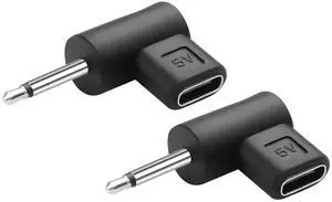 2PCS Type-C Female to DC5V Charging Adapter DC2.0 Short Version Female Type C to DC 2.0 Male Suitable for DC Interface Devices Such as Flashlights, etc; (2.5 Medium to Long Range) 2PCS Type-C Female to DC5V Charging Adapter DC2.0 Short Version Female Type C to DC 2.0 Male Suitable for DC Interface Devices Such as Flashlights, etc; (2.5 Medium to Long Range)