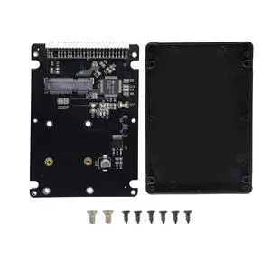 MSATA Mini PCI-E SSD to 2.5 Inch IDE 44Pin Enclosure Adapter, Black for Notebook LaptopDesktop Computer and More MSATA Mini PCI-E SSD to 2.5 Inch IDE 44Pin Enclosure Adapter, Black for Notebook LaptopDesktop Computer and More
