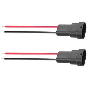 H8 H11 Car Light Wire Socket Connector 2 PCS Pigtail Socket Wiring Harness Female Connector Adapter for Headlights Fog Lights (2 PCS Male) H8 H11 Car Light Wire Socket Connector 2 PCS Pigtail Socket Wiring Harness Female Connector Adapter for Headlights Fog Lights (2 PCS Male)