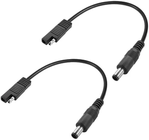2 Pcs SAE to DC7450 Power Cable DC24V 16AWG SAE Male Plug to DC7.4mmx5.0mm Male Plug Quick Connection Disconnect Extension Cable for Cars,Motorcycles, Batteries,etc(11.8Inch) 2 Pcs SAE to DC7450 Power Cable DC24V 16AWG SAE Male Plug to DC7.4mmx5.0mm Male Plug Quick Connection Disconnect Extension Cable for Cars,Motorcycles, Batteries,etc(11.8Inch)